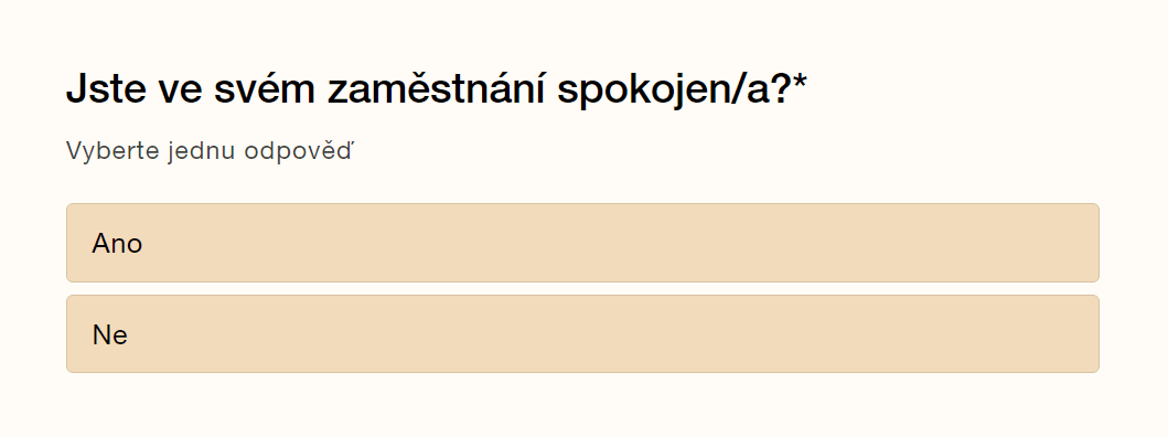 Dichotomická otázka 1